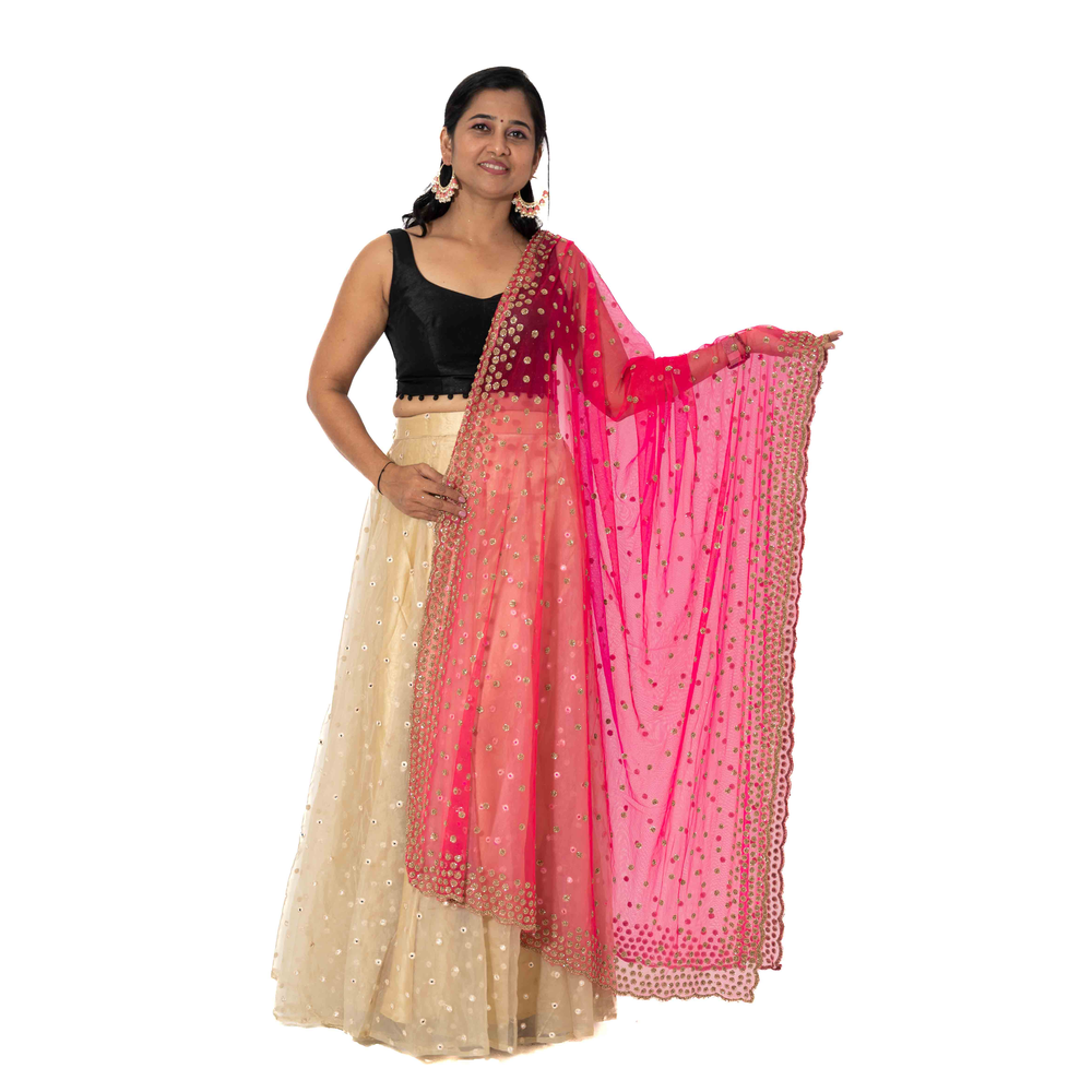 ANKITA LADIES NETTING DUPATTA UK