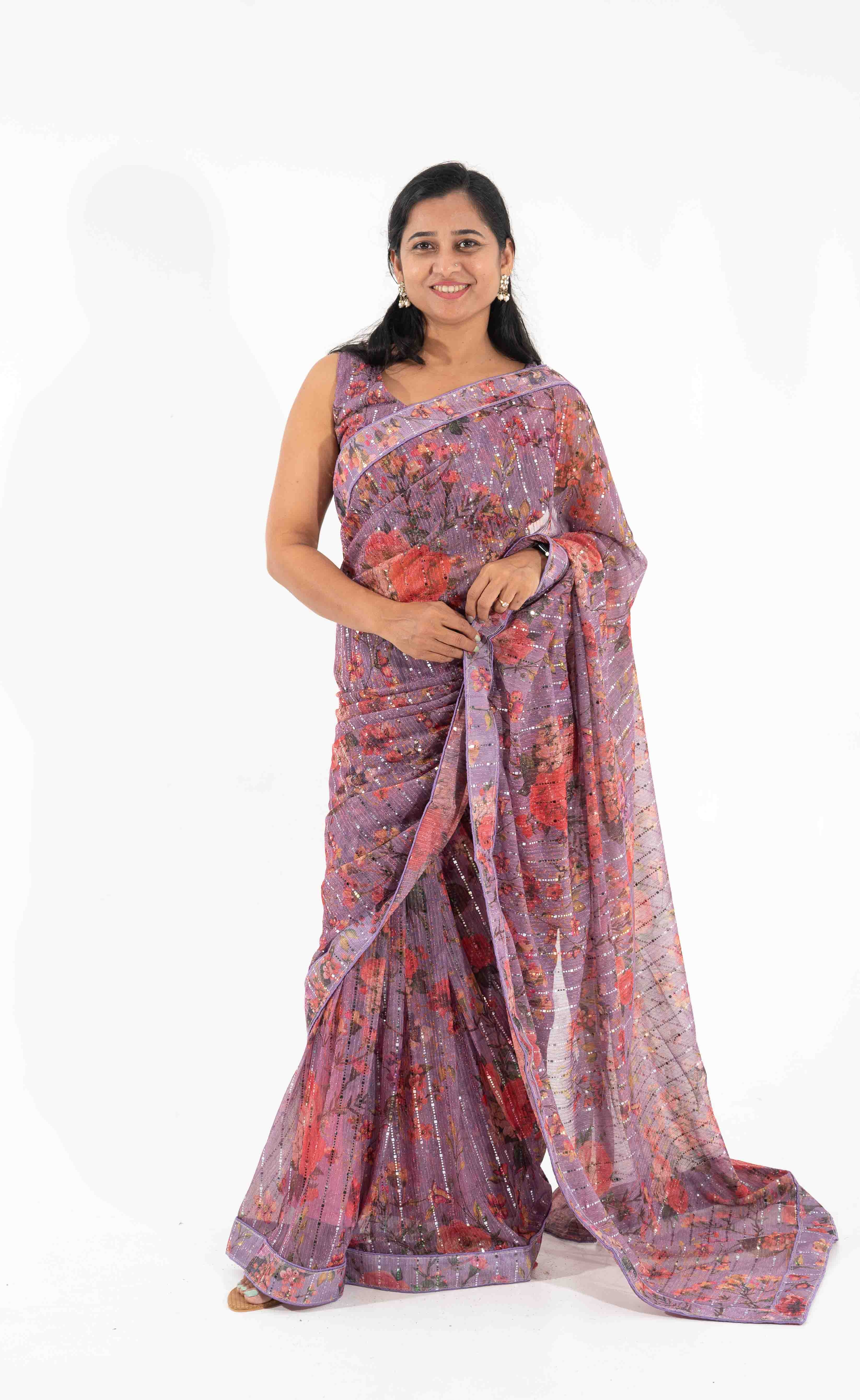 SANJANA SAREE WITH BLOUSE HEK - Buy Beautiful Sarees Online - Best ...