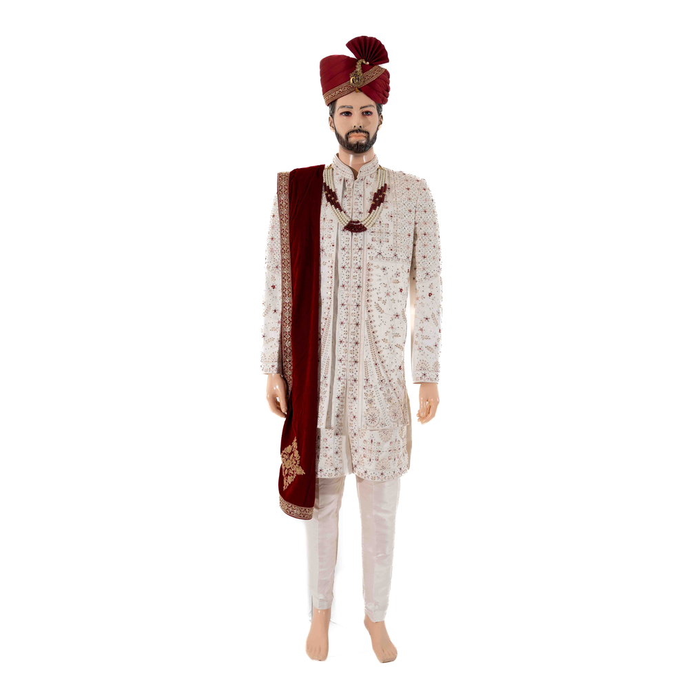 AHBISHEK GROOM SHERWANI SUITS RSK