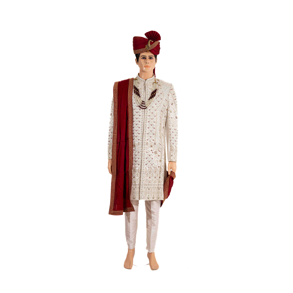 KAVIRAJ GROOM SHERWANI SUIT HKKK