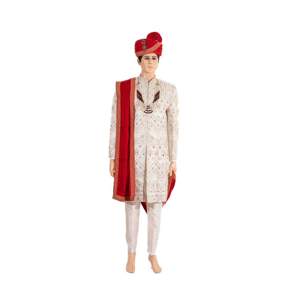 RAJKAPOOR GROOM SHERWANI SUIT ROK