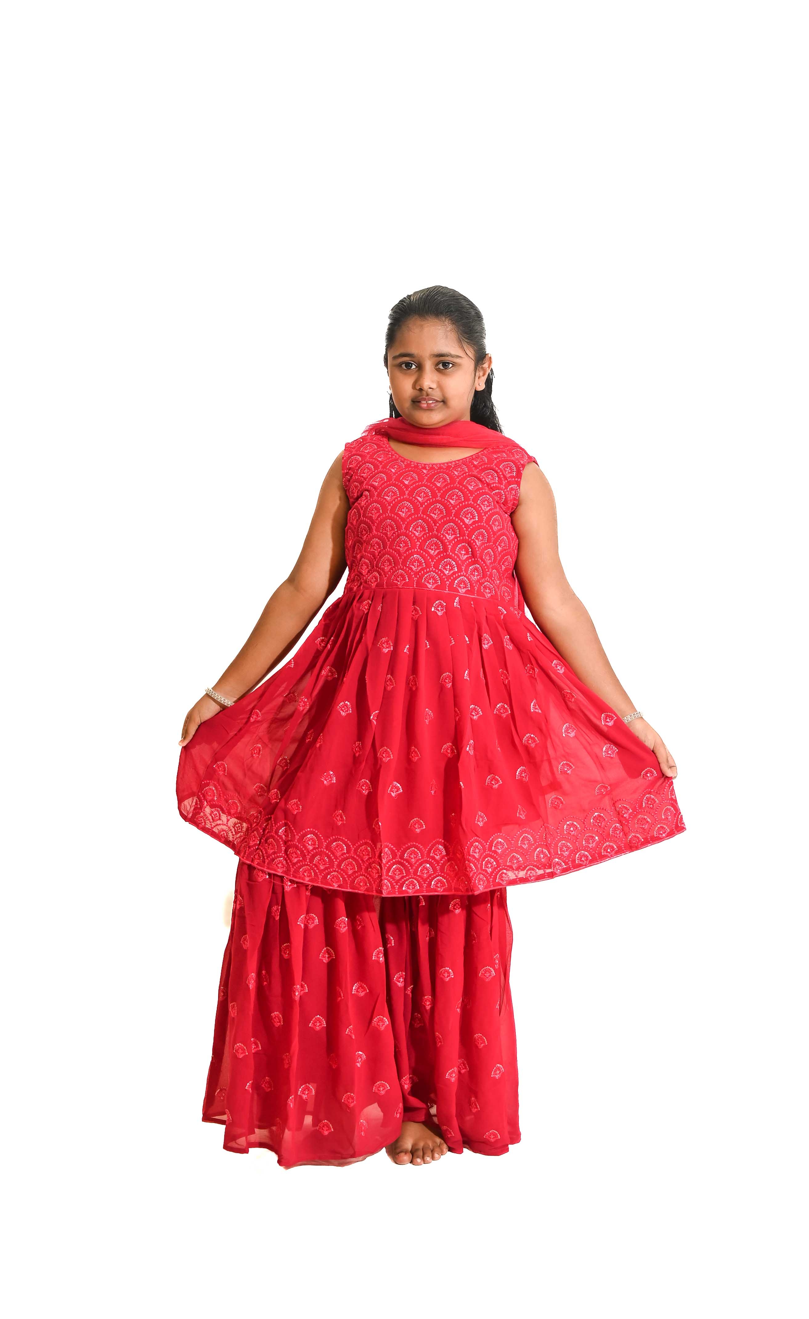 RIDDHI GIRLS KURTA PLAZO SUITS HKK KIDS GIRLS PEHNAWA 06 06 2023 RC4400 442