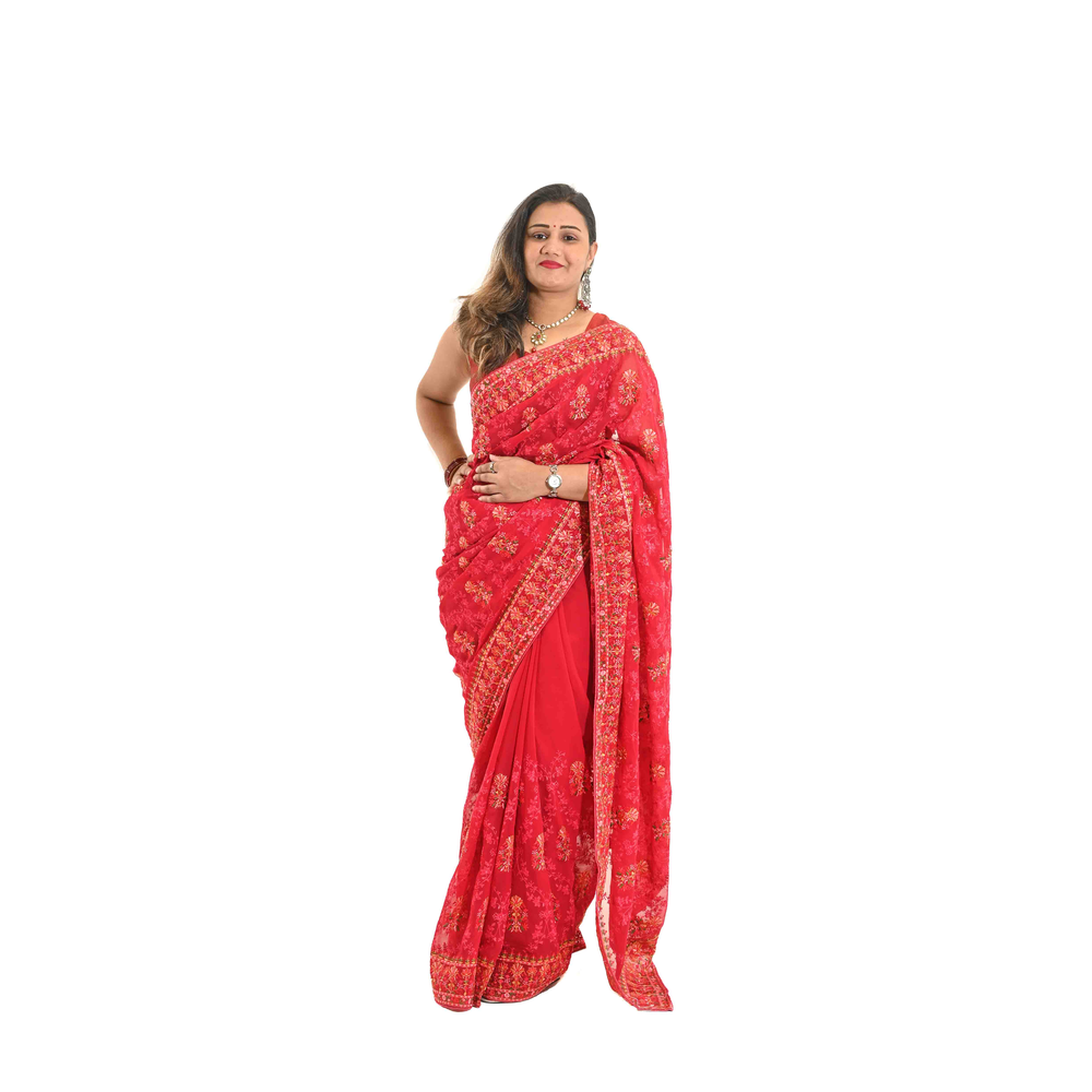 SANGEET EMBROIDERY SAREE  RS