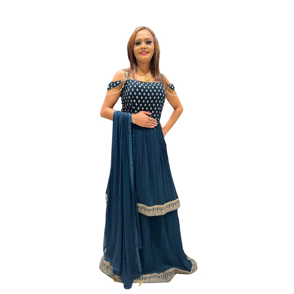 SANIA LADIES LONG TOP LEHENGA SUIT HOM - Women-LEHENGAS : PEHNAWA - 04 ...