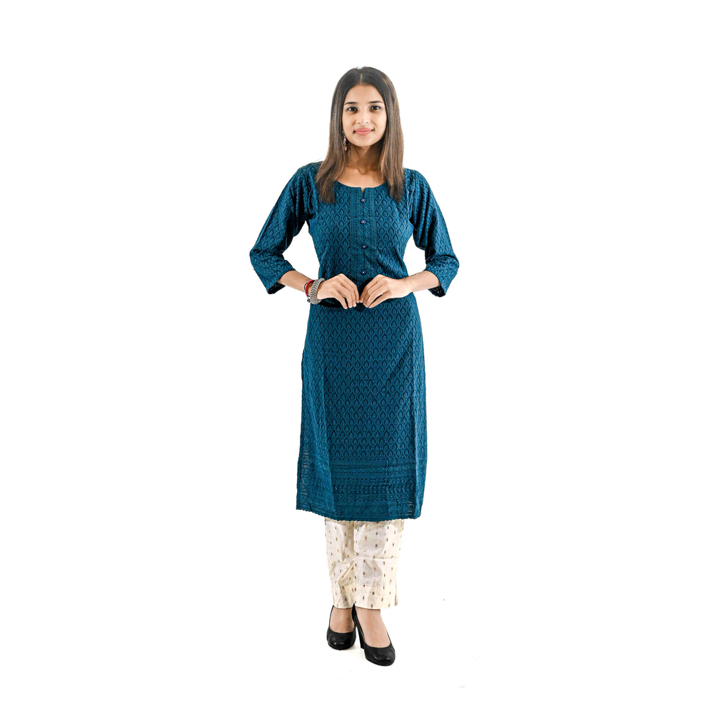 LAILA LADIES CHIKANAARI KURTI ONLY TS