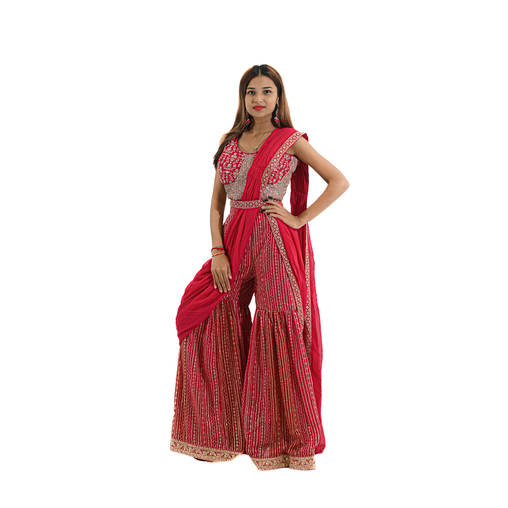 SIARA SHARARA SAREE SUIT MHS