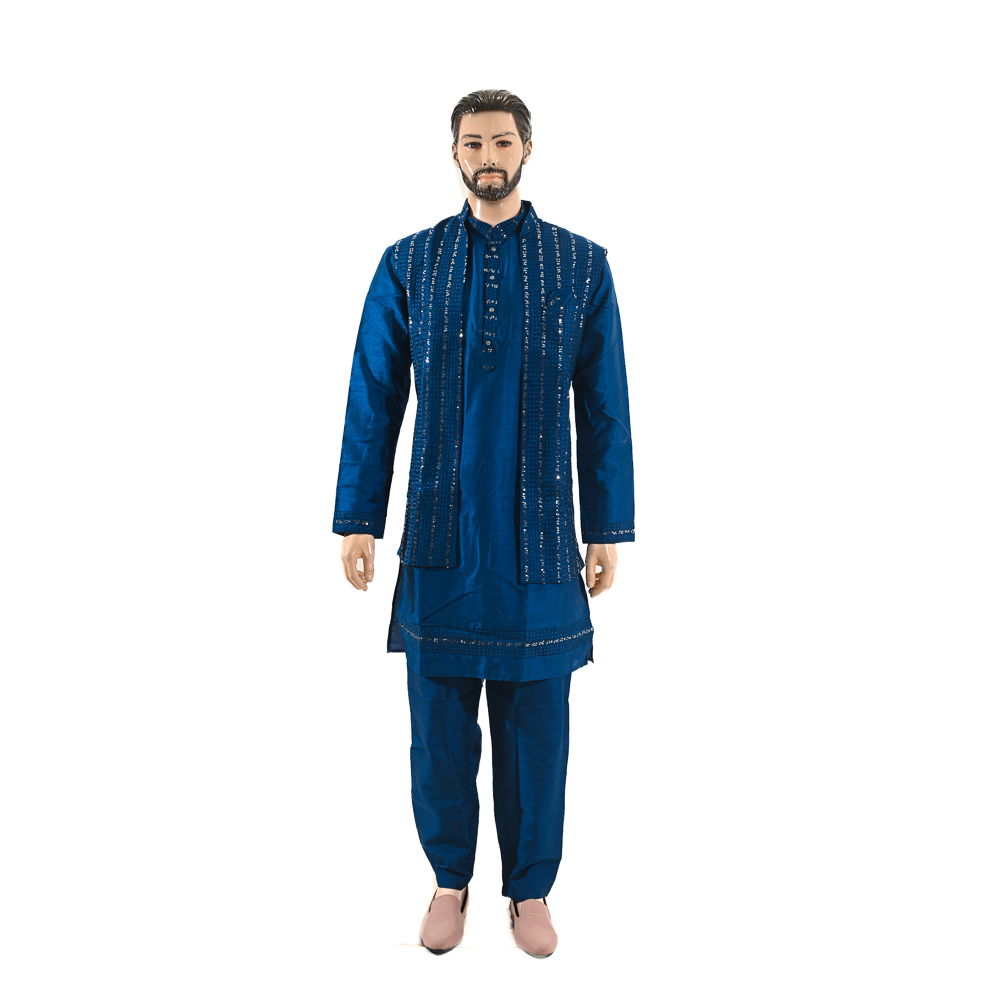 HAMZA MENS 3PCS SHERWANI HHS